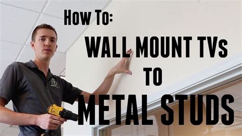 how to install a tv bracket on metal studs|mounting tv on stud wall.